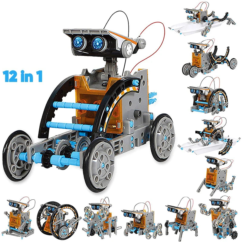 12-in-1 STEM education -  DIY  Building Solar Robot Kit